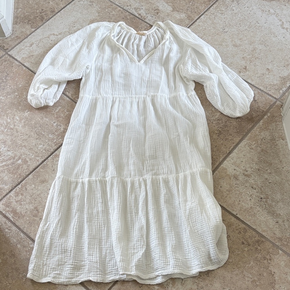 Nation LTD white gauze dress M never worn